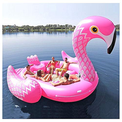 Riesige aufblasbare Flamingo 6 Personen Party Insel (Party Bird Island - Flamingo)